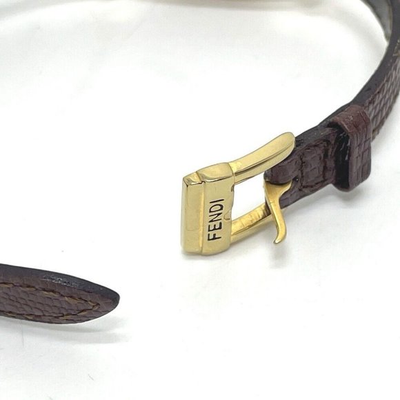 FENDI Change belt colors Wristwatch SS / leather Multicolore x GoldHW - Picture 11 of 12